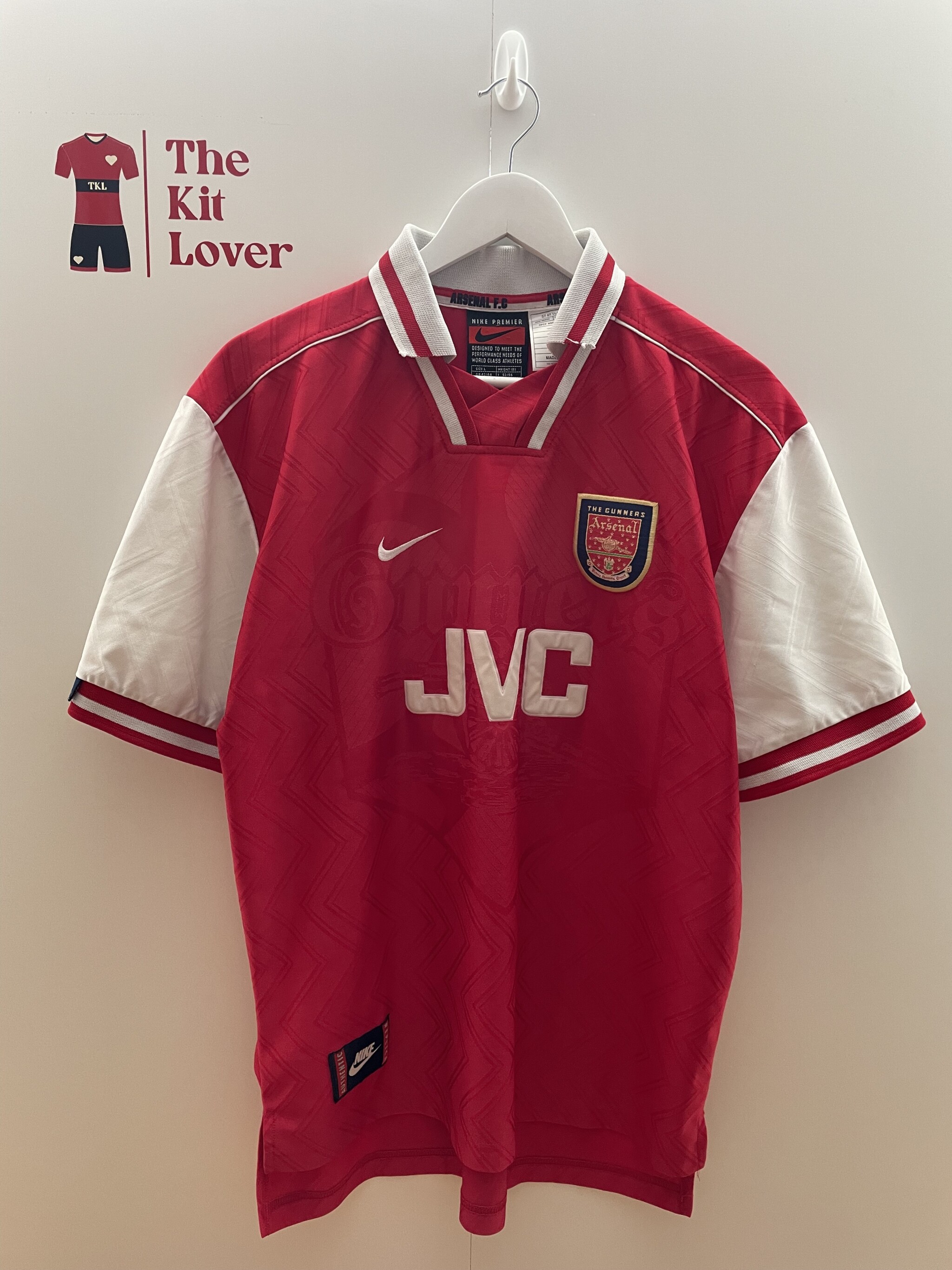 Arsenal Home Shirt 1996/98 #14 (Large)